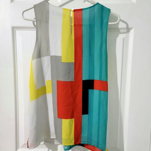 Cleo Women's Petite Brightly Colored Sleeveless Blouse Size S - Picture 2 of 12